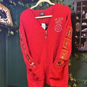 Hot Topic Red Hazbin Hotel Cardigan
